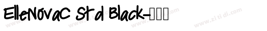 ElleNovaC Std Black字体转换